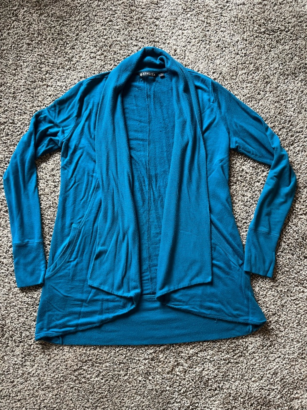 Athleta Pranayama Wrap Coastal Teal Size Small